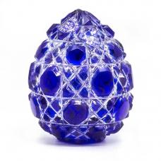 Хрустальное Яйцо-7 малое, синее